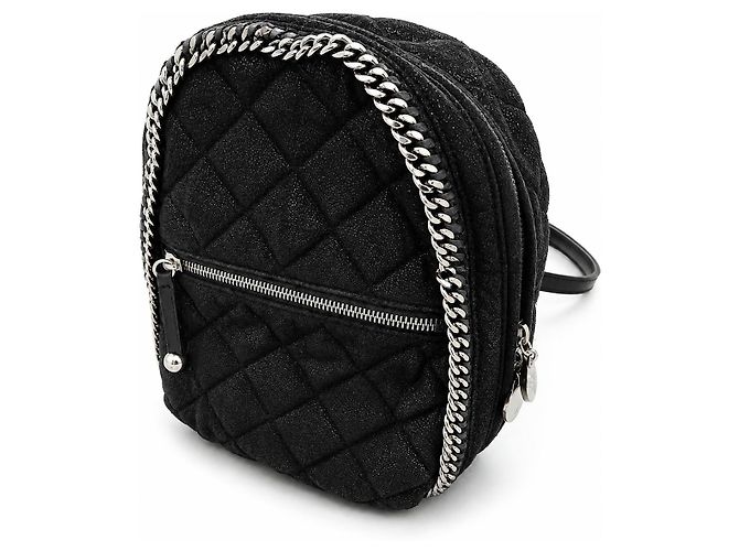 Stella Mc Cartney Stella McCartney Mini Zaino Falabella Nero - vista 13