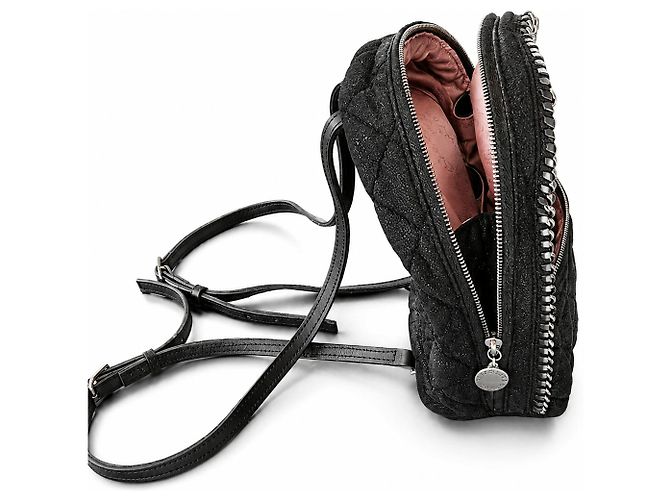Stella Mc Cartney Stella McCartney Mini Zaino Falabella Nero - vista 7