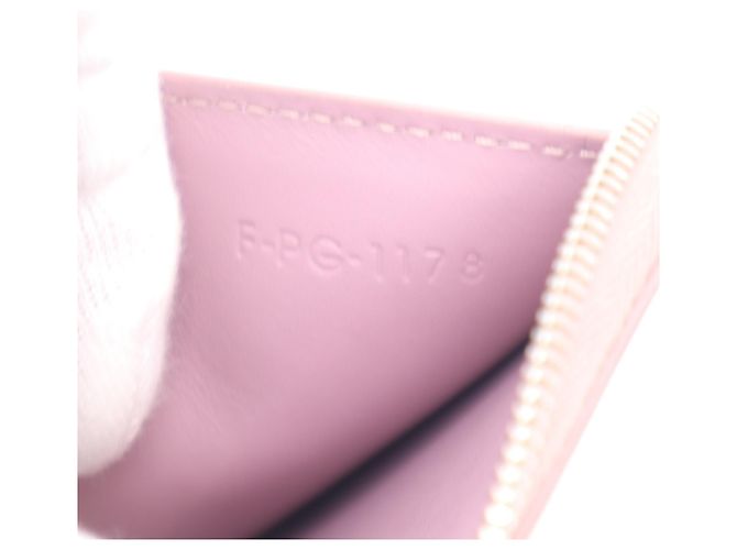Céline Celine Small Zip Multifunction Bi-fold Wallet aus Kalbsleder Schwarz Pink - Ansicht 18