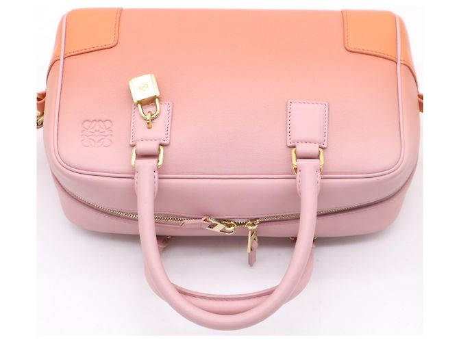 Borsa Loewe Amazona 23 Rosa Arancione - vista 10