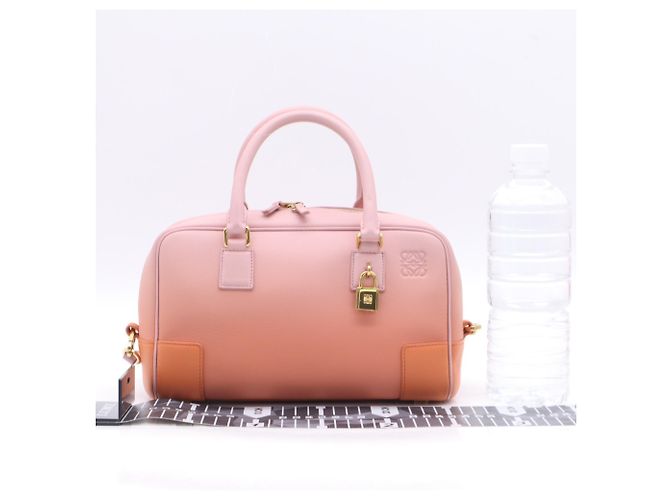 Borsa Loewe Amazona 23 Rosa Arancione - vista 3