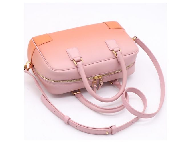 Borsa Loewe Amazona 23 Rosa Arancione - vista 5