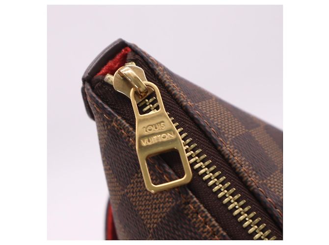 Borsa Louis Vuitton Damier Totally MM Marrone Beige - vista 12