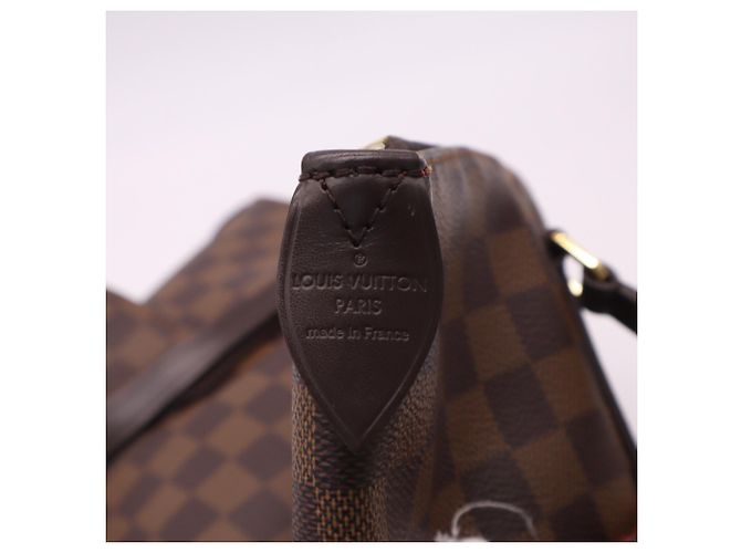 Borsa Louis Vuitton Damier Totally MM Marrone Beige - vista 17