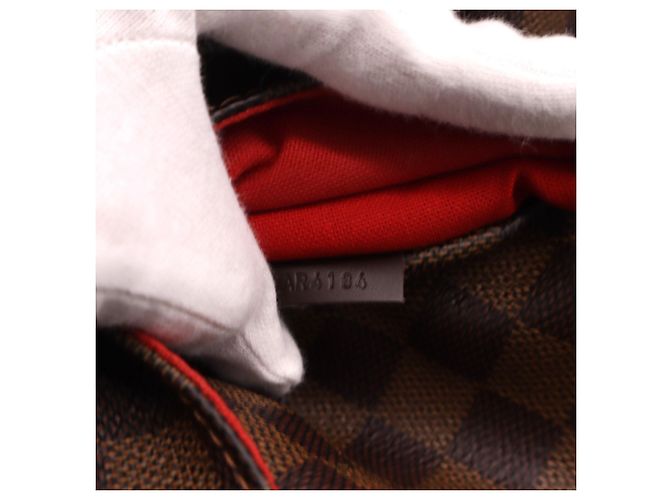 Borsa Louis Vuitton Damier Totally MM Marrone Beige - vista 18