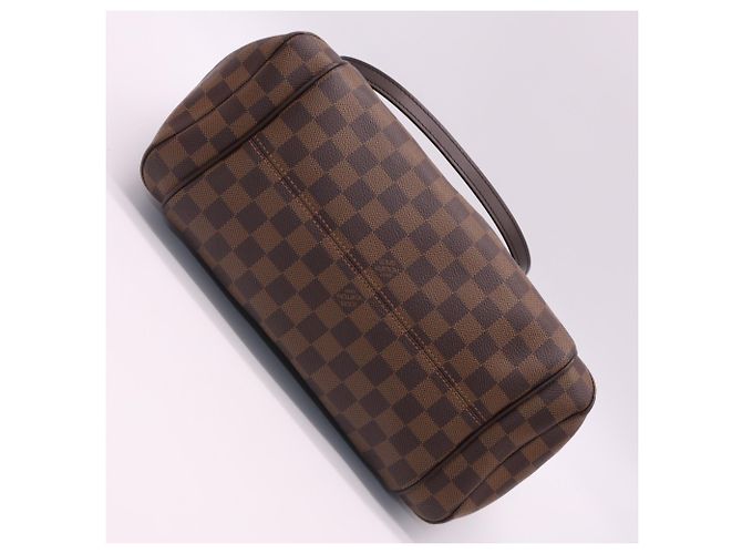 Borsa Louis Vuitton Damier Totally MM Marrone Beige - vista 7