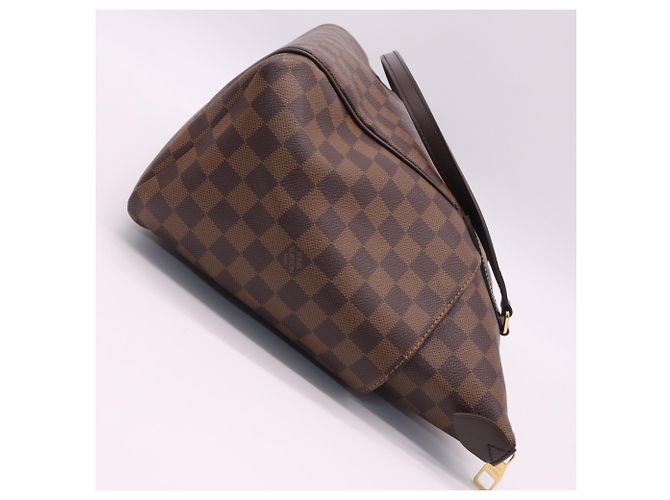 Borsa Louis Vuitton Damier Totally MM Marrone Beige - vista 8