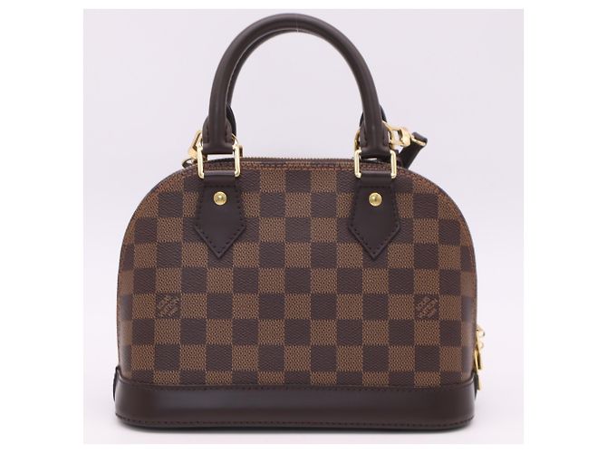Borsa Louis Vuitton Damier Alma BB Marrone Beige Damier ebene - vista 2