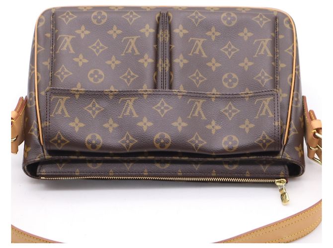 Borsa Louis Vuitton Monogram Viva Cite GM Marrone Beige - vista 11
