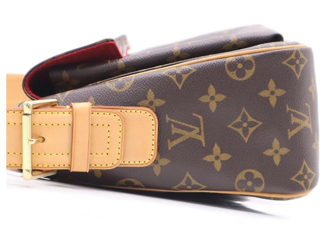 Borsa Louis Vuitton Monogram Viva Cite GM Marrone Beige - vista 9