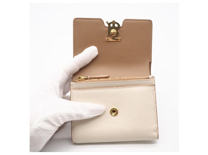 Cartera compacta Burberry TB Beige Crudo - vista 9