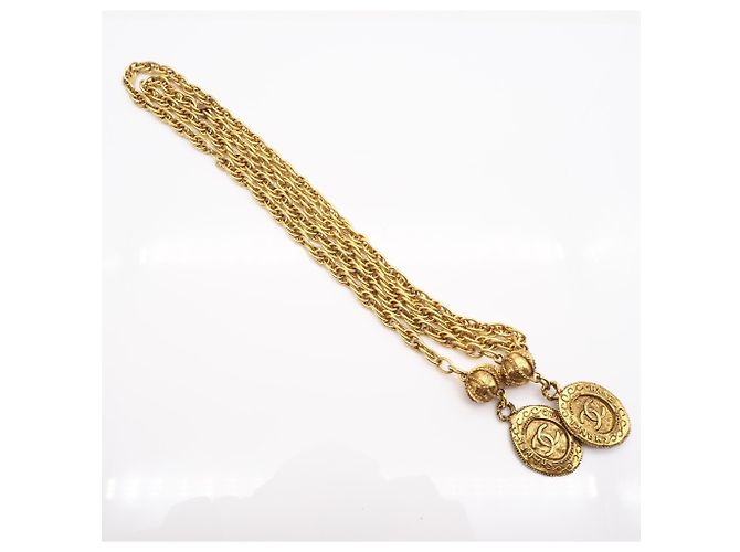 CHANEL Coco Mark Lariat Halskette Golden - Ansicht 2