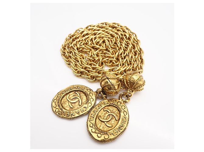 CHANEL Coco Mark Lariat Halskette Golden - Ansicht 4
