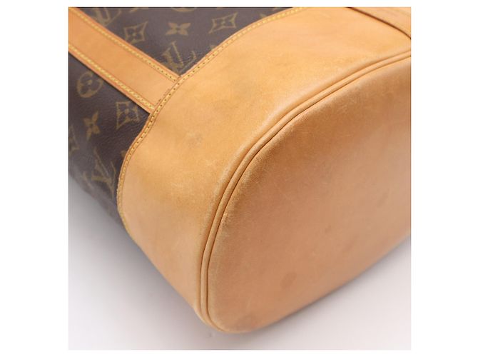 Borsa a tracolla Louis Vuitton Monogram Randonee GM Marrone Beige - vista 12