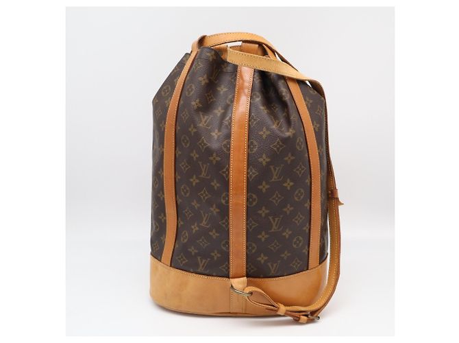 Borsa a tracolla Louis Vuitton Monogram Randonee GM Marrone Beige - vista 2