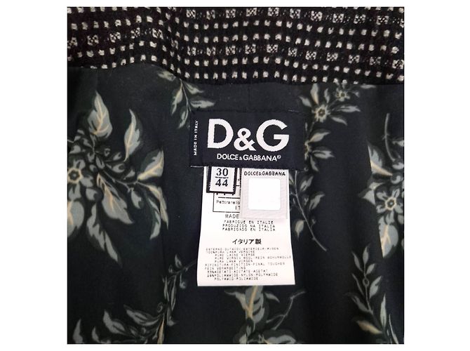 Dolce & Gabbana Schwarz Melierte Schurwolljacke - Ansicht 3