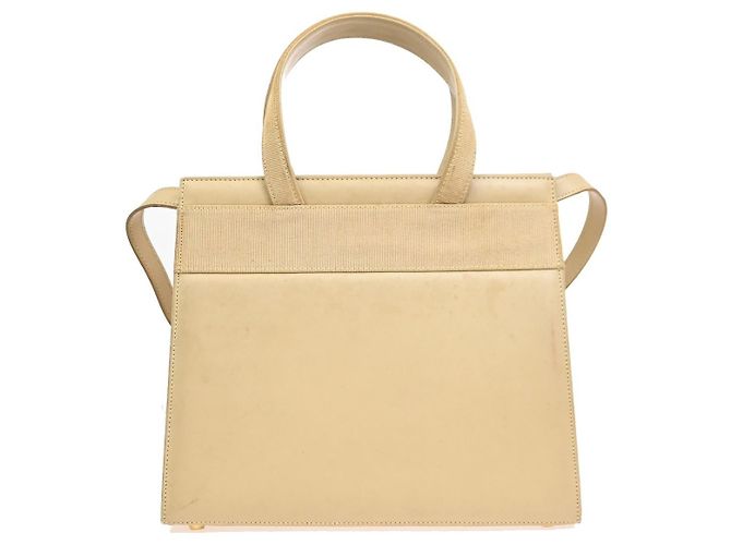 Borsa Tote convertibile Salvatore Ferragamo Vara Bow Leather Small Beige - vista 2