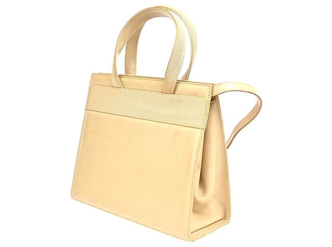 Borsa Tote convertibile Salvatore Ferragamo Vara Bow Leather Small Beige - vista 4