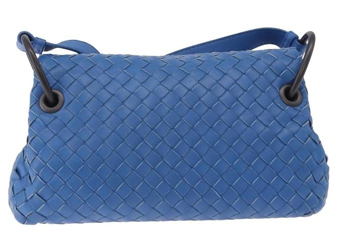 Bottega Veneta Flap Intrecciato Nappa Medium regolabile Blu - vista 2