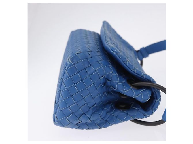 Bottega Veneta Flap Intrecciato Nappa Medium regolabile Blu - vista 3