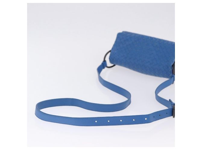 Bottega Veneta Flap Intrecciato Nappa Medium regolabile Blu - vista 7