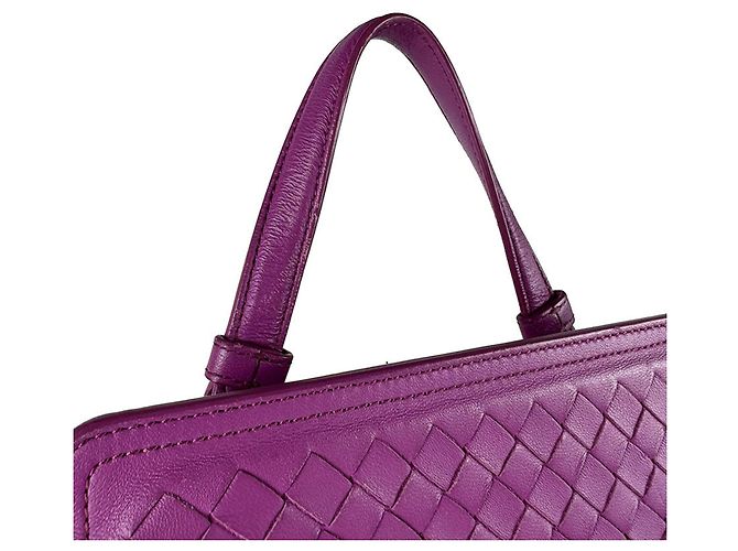 Zaino Bottega Veneta in pelle viola Porpora - vista 11