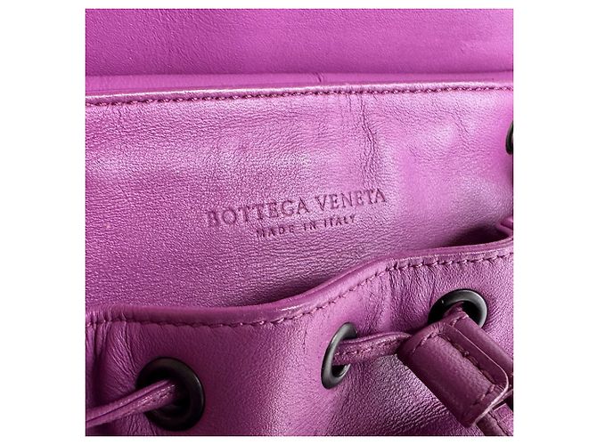 Zaino Bottega Veneta in pelle viola Porpora - vista 12
