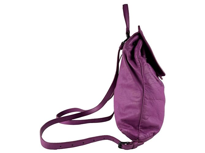 Zaino Bottega Veneta in pelle viola Porpora - vista 2