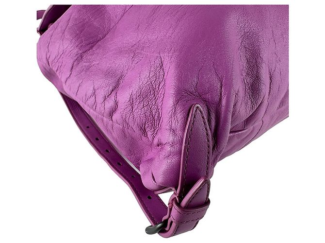 Zaino Bottega Veneta in pelle viola Porpora - vista 9