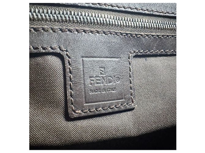Borsa Fendi Zucca Marrone Pelle e Nylon - vista 12