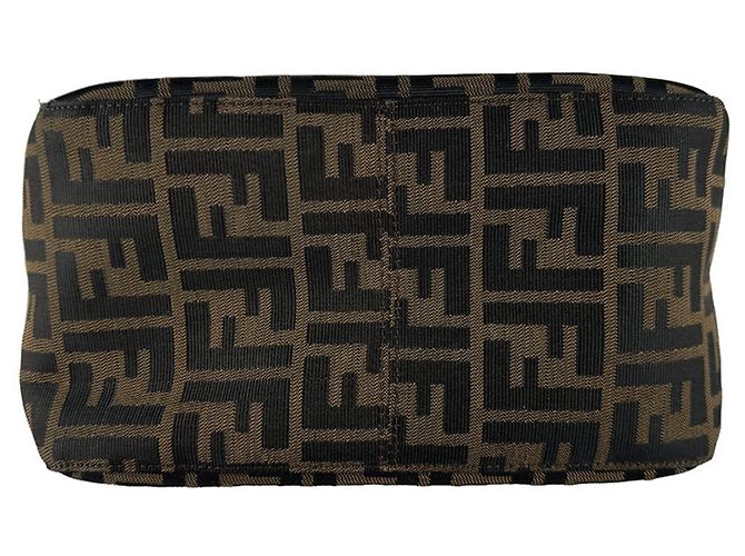 Borsa Fendi Zucca Marrone Pelle e Nylon - vista 4