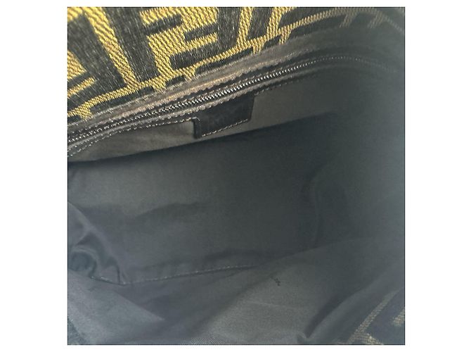 Borsa Fendi Zucca Marrone Pelle e Nylon - vista 5