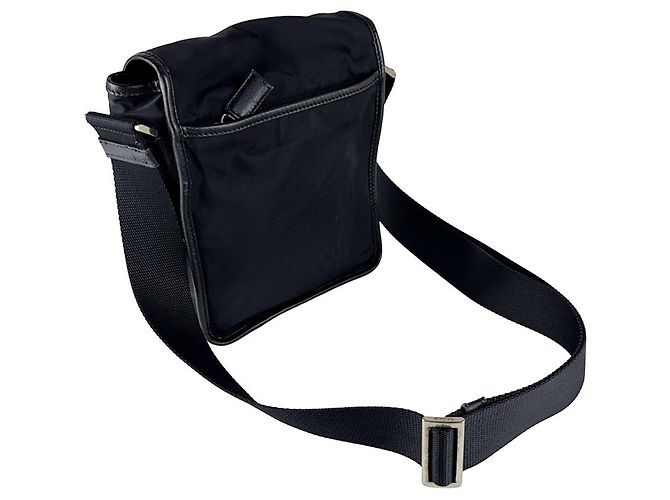Borsa a tracolla Prada in nylon Nero - vista 10