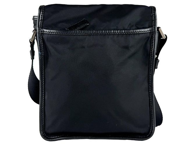 Borsa a tracolla Prada in nylon Nero - vista 3
