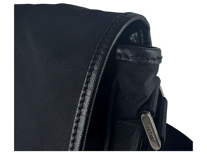 Borsa a tracolla Prada in nylon Nero - vista 6