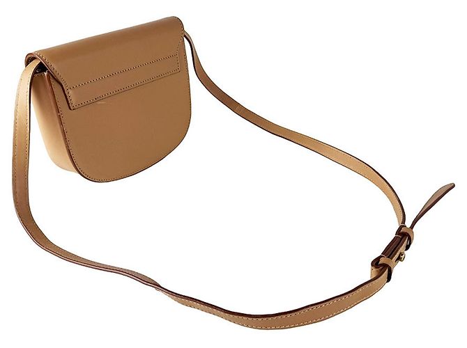 Borsa a tracolla Saint Laurent Kaia Small in pelle Beige - vista 10
