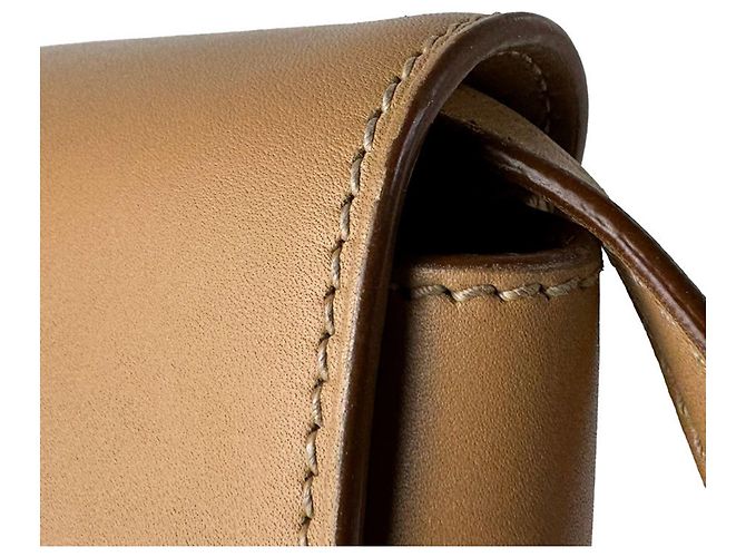 Borsa a tracolla Saint Laurent Kaia Small in pelle Beige - vista 6