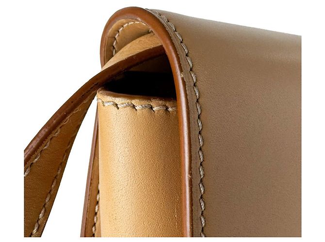 Borsa a tracolla Saint Laurent Kaia Small in pelle Beige - vista 7