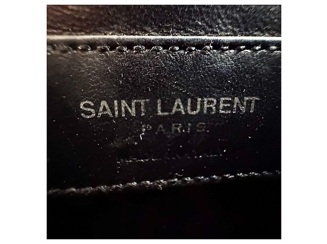 Borsa a tracolla mini Saint Laurent Kate Nero Rosso - vista 12