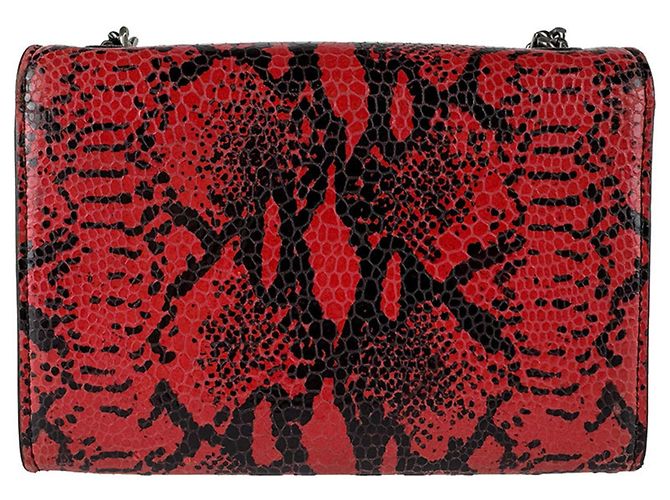 Borsa a tracolla mini Saint Laurent Kate Nero Rosso - vista 3
