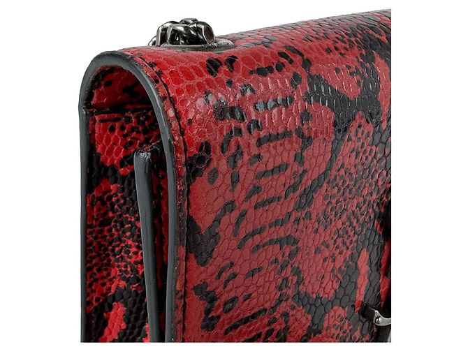 Borsa a tracolla mini Saint Laurent Kate Nero Rosso - vista 7