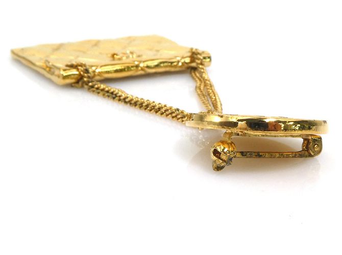 Spilla in metallo dorato Chanel D'oro - vista 4
