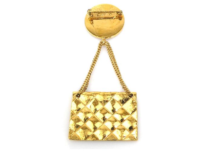 Spilla in metallo dorato Chanel D'oro - vista 5