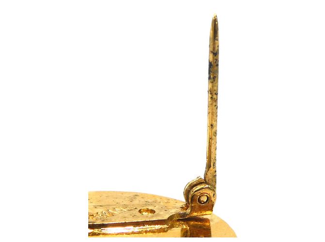 Spilla in metallo dorato Chanel D'oro - vista 8