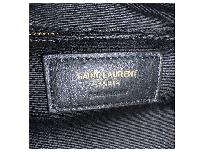Zaino Saint Laurent Joe in pelle nera Nero - vista 12