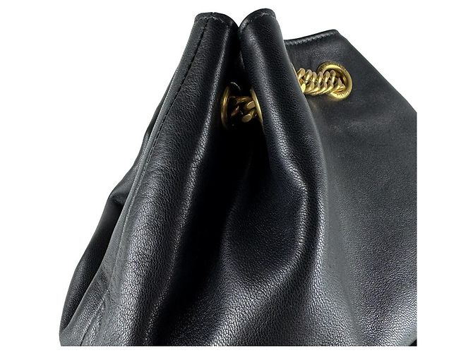 Zaino Saint Laurent Joe in pelle nera Nero - vista 7