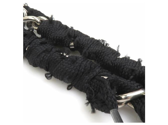 Choker Balenciaga in metallo nero e argento - vista 11