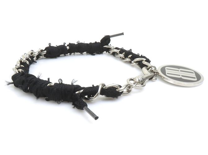 Choker Balenciaga in metallo nero e argento - vista 2