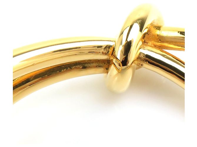 Bracciale rigido Balenciaga in metallo dorato D'oro - vista 10