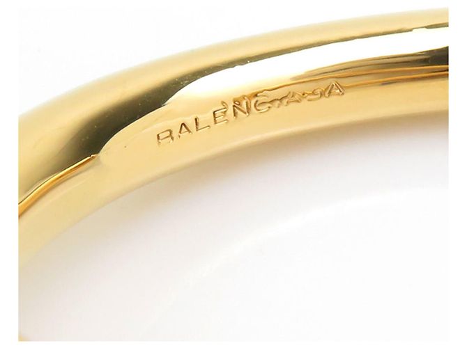 Bracciale rigido Balenciaga in metallo dorato D'oro - vista 11